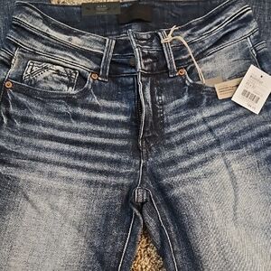 Buckle Black Boot Cut Jeans